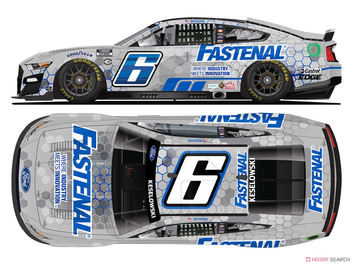 `ブラッド・ケセロウスキー` #6 FASTENAL フォード マスタング NASCAR 2023 (ミニカー) その他の画像1
