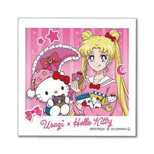 [Pretty Soldier Sailor Moon] Series x Sanrio Characters Die-cut Sticker Mini Usagi Tsukino x Hello Kitty (Anime Toy)
