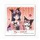 [Pretty Soldier Sailor Moon] Series x Sanrio Characters Die-cut Sticker Mini Rei Hino x Kuromi (Anime Toy) 商品画像1 Thumbnail