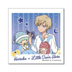 [Pretty Soldier Sailor Moon] Series x Sanrio Characters Die-cut Sticker Mini Haruka Tenoh x Little Twin Stars (Anime Toy)