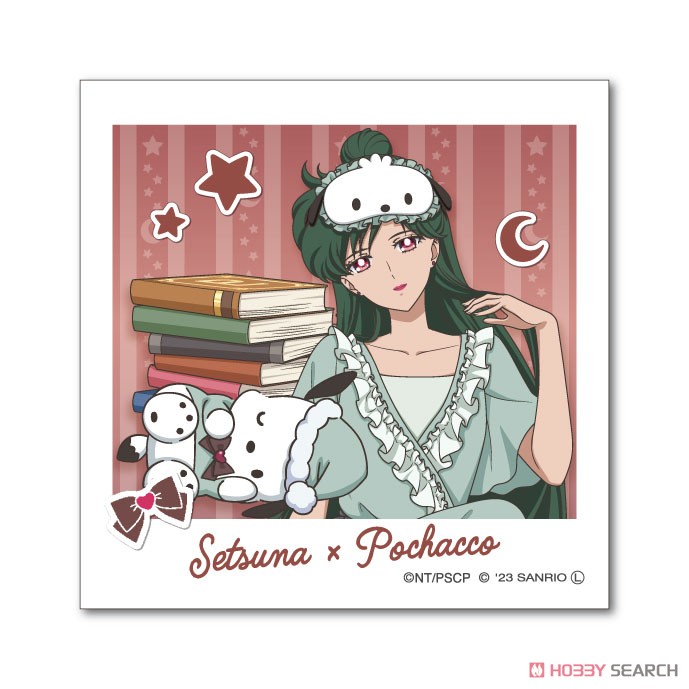 [Pretty Soldier Sailor Moon] Series x Sanrio Characters Die-cut Sticker Mini Setsuna Meioh x Pochacco (Anime Toy) 商品画像1