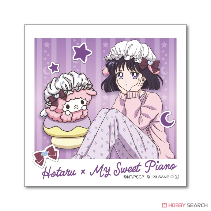 [Pretty Soldier Sailor Moon] Series x Sanrio Characters Die-cut Sticker Mini Hotaru Tomoe x My Sweet Piano (Anime Toy) 商品画像1