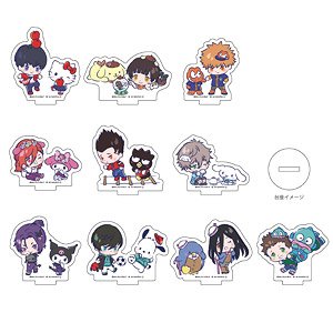 Acrylic Petit Stand [TV Animation [Blue Lock] x Sanrio Characters] 01 Box (Mini Chara Illustration) (Set of 10) (Anime Toy)