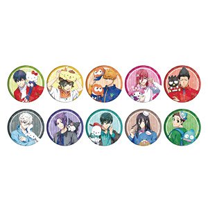 ホログラム缶バッジ(65mm) 「TVアニメ『ブルーロック』×サンリオキャラクターズ」 01 ボックス (描き下ろしイラスト) (10個セット) (キャラクターグッズ)