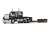 マックスーパーライナー 60インチ フラットトップスリーパー & フォンテーヌ・レネゲード LXT40 ローボーイトレーラ フリップアクスル付き (ブラック/グレー) (ミニカー) 商品画像1