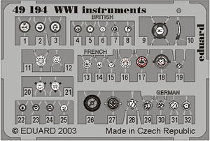 WWI Instruments (Plastic model)