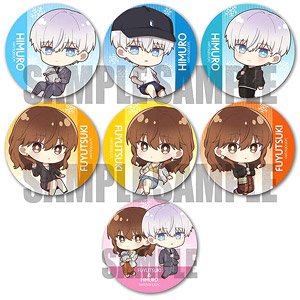 トレーディング缶バッジ 氷属性男子とクールな同僚女子 ぷかっしゅ (7個セット) (キャラクターグッズ)