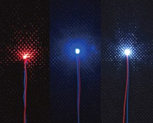 Corded Chip LED Red/Blue/White Mix 3mm (Set of 6) (Material)