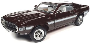 1969 シェルビー GT500 マスタング 2+2 ロイヤルマルーン (ミニカー)