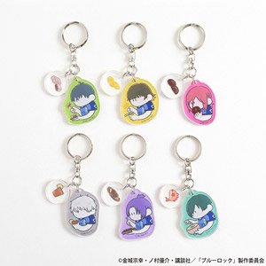 ブルーロック トレーディング2連アクリルキーホルダー ～いただきます～ (6個セット) (キャラクターグッズ)