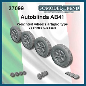 AB41 `Artiglio` Weighted Wheels (Set of 4) (Plastic model)