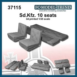 WWII ドイツ Sd.Kfz.10 デマーク 1tハーフトラック 座席(1両分) (プラモデル)