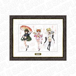 Magical Girl Lyrical Nanoha Memorial Art Nanoha & Fate & Hayate Chinese Dress (Anime Toy)