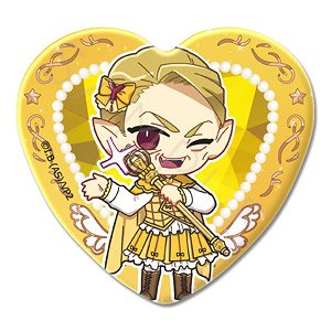 The Vampire Dies in No Time. 2 Vol.2 Heart Type Can Badge ZG Mister Lewd Talk (Anime Toy)