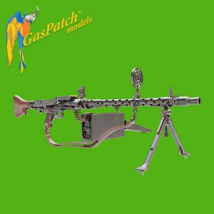 MG 34S (Long) with Ammo Belt (Pair) (Plastic model)