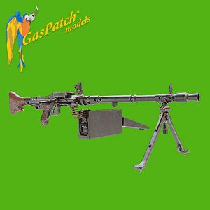 MG 34P Bipod with Ammo Belt (Pair) (Plastic model)