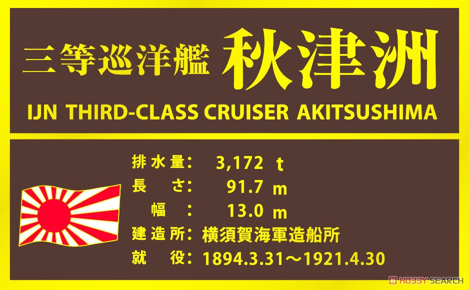 Resin & Metal Kit IJN 3rd Class Cruiser Akitushima (Plastic model) Other picture2