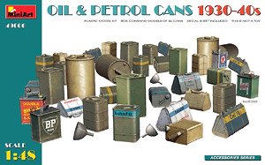 Oil & Petrol Cans 1930-40S (Plastic model)