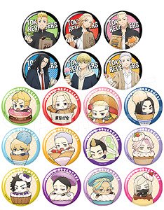 Tokyo Revengers Trading Can Badge Snack Ver. (Set of 18) (Anime Toy)