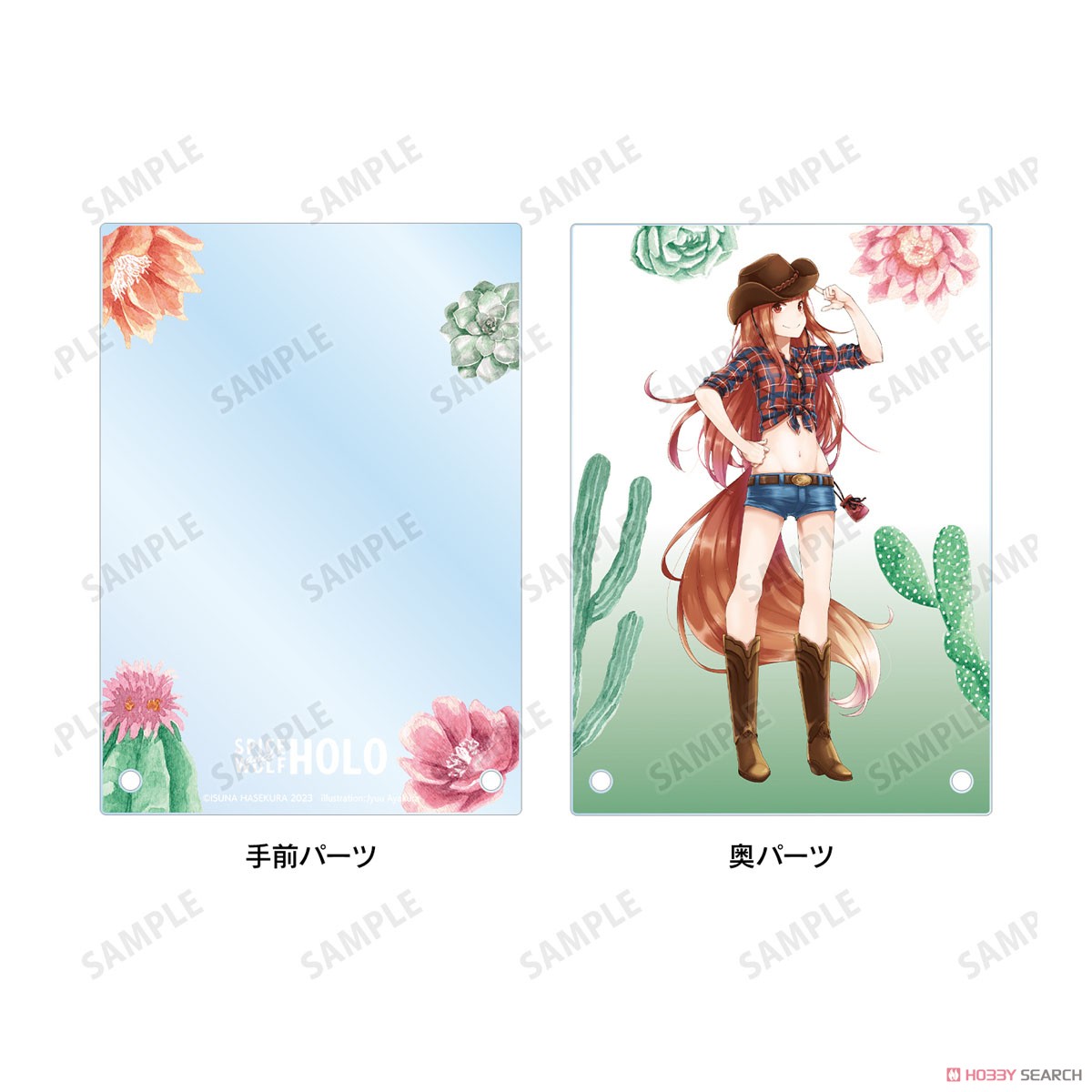 Spice and Wolf Jyuu Ayakura [Especially Illustrated] Holo Western Girl Ver. Double Acrylic Panel (Anime Toy) 商品画像3