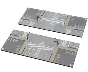 UNITRAM Four Way Street Intersection Set (Unitram Expansion Set) (Model Train)