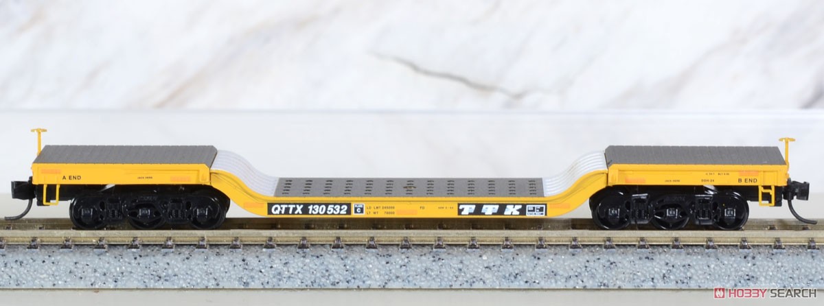 109 00 144 (N) ディプレストフラットカー TTX(QTTX) #130532 [TTX・超重量級凹型長物車] ★外国形モデル (鉄道模型) 商品画像1