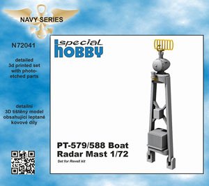 PT-579/588 Boat Radar Mast (for Revell) (Plastic model)
