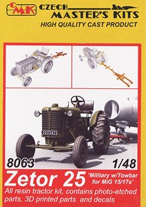 Zetor 25 `Military w/Towbar for MiG 15/17s` (Plastic model)