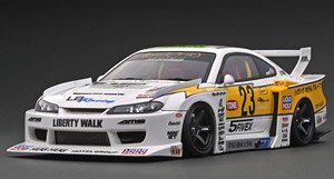 LB-Super Silhouette S15 SILVIA White/Yellow (ミニカー)