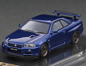 Nissan Skyline GT-R V-spec II (R34) Bayside Blue (ミニカー)