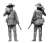 インディアン戦争3体・毛皮貿易・英兵士&先住民&狩猟師・18世紀No.4 (プラモデル) その他の画像2