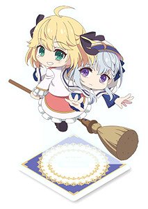 転生王女と天才令嬢の魔法革命 略奪アニスフィア&ユフィリアon魔女箒 アクリルスタンド (キャラクターグッズ)