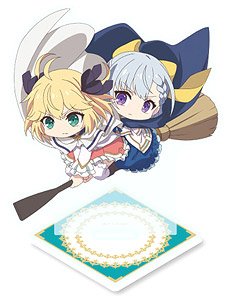 転生王女と天才令嬢の魔法革命 突撃アニスフィア&ユフィリアon魔女箒 アクリルスタンド (キャラクターグッズ)