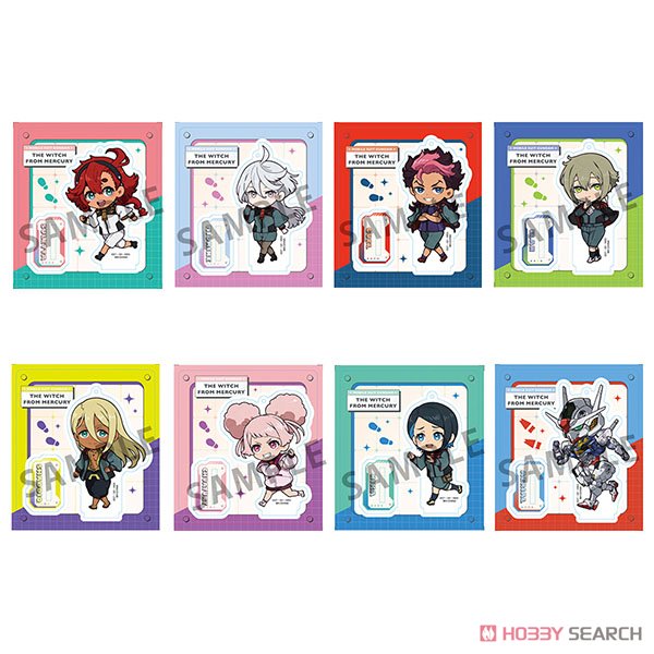 Tokotoko Acrylic Stand [Mobile Suit Gundam: The Witch from Mercury] (Set of 8) (Anime Toy) 商品画像1
