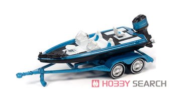 1980 Chevy Monte Carlo w/Bass Boat Bright Blue / Blue (Diecast Car) 商品画像3