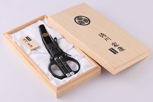 日本刀はさみ 徳川家康桐箱入りモデル (越前塗り) (工具)