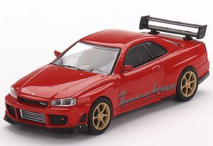 Nissan GT-R R34 トミーカイラ R-z レッド (右ハンドル) (ミニカー)