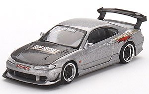 Nissan Silvia Top Secret (S15) Silver (RHD) (Diecast Car)
