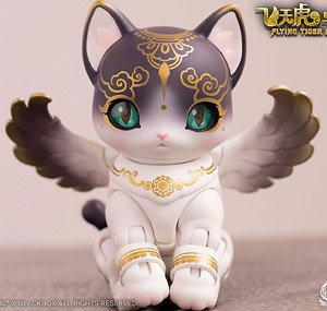 TOYSCOMIC×BLACKBOX ブラックボックスアクションペットシリーズ第1弾 フライングタイガー&エジプトキャット 10CMコレクションフィギュア ヘブンキャット (完成品)