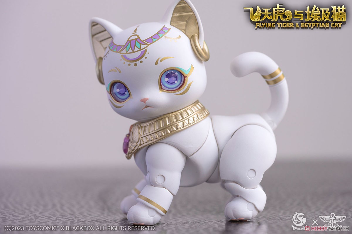TOYSCOMIC×BLACKBOX ブラックボックスアクションペットシリーズ第1弾 フライングタイガー&エジプトキャット 10CMコレクションフィギュア ムーンライト・バステト (完成品) 商品画像2