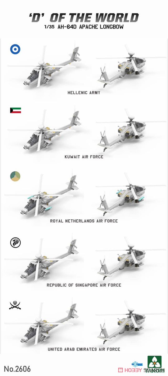 「世界のD」 AH-64D 攻撃ヘリコプター (限定版) (プラモデル) その他の画像2