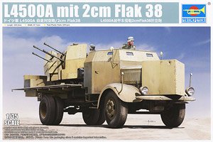 ドイツ軍 L4500A 自走対空砲/2cm Flak38 (プラモデル)