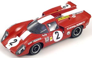 Lola T70 Mk3B No.2 24H Le Mans 1969 J.Bonnier - M.Gregory (Diecast Car)