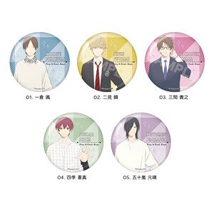 【クールドジ男子】 メタリック缶バッジ 01 第1弾 (5個セット) (キャラクターグッズ)