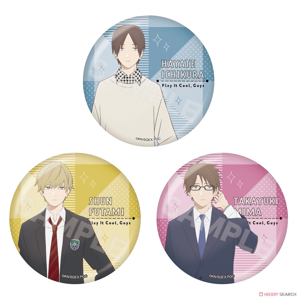 【クールドジ男子】 メタリック缶バッジ 01 第1弾 (5個セット) (キャラクターグッズ) 商品画像2