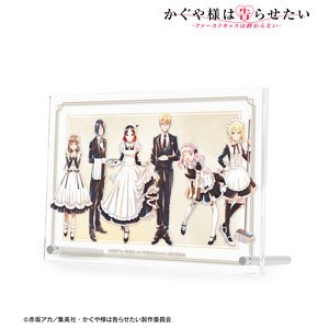 Animation [Kaguya-sama: Love is War -The First Kiss Never Ends-] [Especially Illustrated] Maid & Butler Ver. Ani-Art Aqua Label Double Acrylic Panel (Anime Toy)