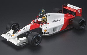 マクラーレン MP4/6 1991 ワールドチャンピオン No,1 A.セナ ドライバーフィギア付き (ミニカー)