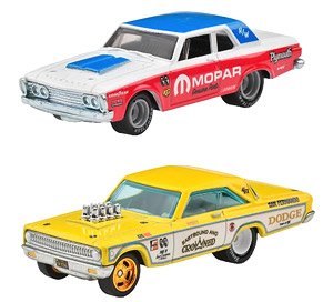 ホットウィール プレミアム 2パック プリマス ベルべディア 426 ウェッジ / `65 ダッジ コロネット (玩具)