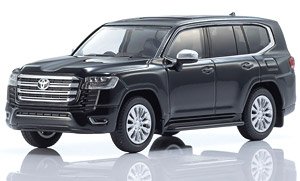 Kyosho Mini Car & Book No.14 Toyota Land Cruiser 300 (Black) (Diecast Car)
