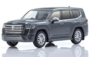 Kyosho Mini Car & Book No.14 Toyota Land Cruiser 300 (Gray) (Diecast Car)
